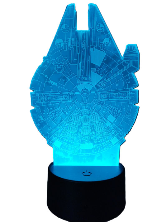 Lampara de Mesa Acrílica LED RGB Alcon Milenario