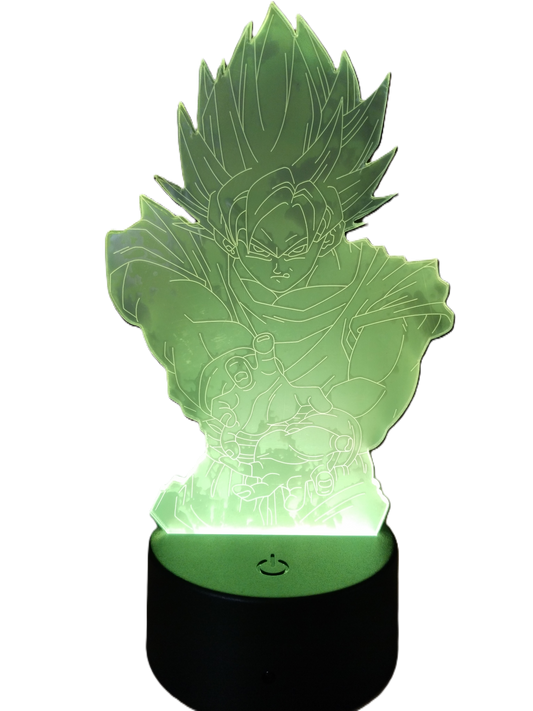 Lampara de Mesa Acrilica LED RGB Goku - Dragon Ball