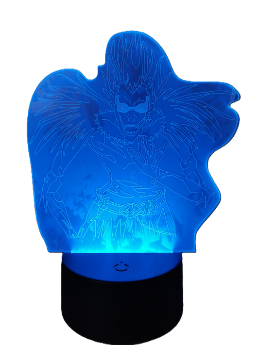 Lampara de Mesa Acrílica LED RGB Ryuk - Death Note